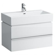 Тумба для раковины Laufen Case 79x45.5 см 2 ящика белый глянец