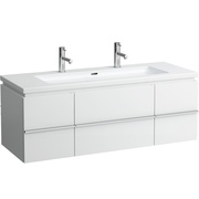 Тумба для раковины Laufen Case 129.5x47.5 см 2 ящика белый глянец