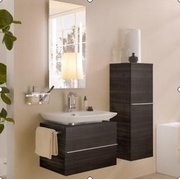 Тумба для раковины Laufen Case 55x43 см 2 ящика черный дуб