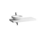 Столешница Laufen Case 120x52 см, 2 консоли, с отверстием слева белый