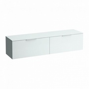 Тумба для раковины Laufen Kartell 179x45.5 см со столешницей 12 мм, с компактным сифоном, с отверстием слева и справа