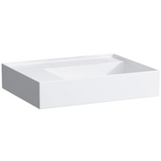 Раковина Laufen Kartell 90x46x12 см с полочкой слева, без отверстия перелива, без отверстия для смесителя