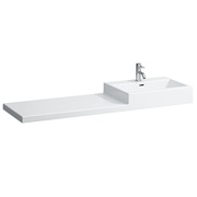 Раковина Laufen Living City 8.1843.5.000.104.1 150x46 см столешница, с 1 отверстием для смесителя, с полочкой слева