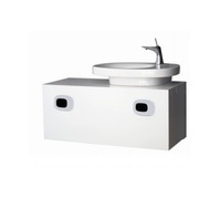 Тумба для раковины Laufen Mimo 100x40 см левая белая