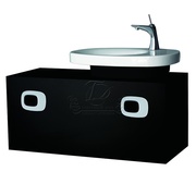 Тумба для раковины Laufen Mimo 100x40 см левая черная