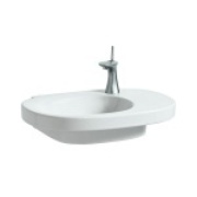 Раковина Laufen Mimo 8.1255.2.000.104.1 65x44x19 см с 1 отверстием по центру белая