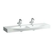 Раковина Laufen Palace 150x51x16.5 см на 2 чаши без отверстий для смесителя