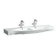 Раковина Laufen Palace 8.1470.6.000.104.1 150x51x16.5 см на 2 чаши с полотенцедержателем