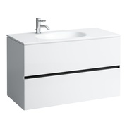 Тумба для раковины Laufen Palomba 100x48 см 2 ящика с розеткой белый