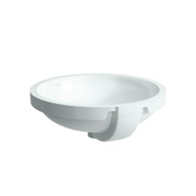 Раковина Laufen Pro 1896.2 000 155 42x42 см встраиваемая снизу без отверстия для смесителя, глазурированная с обеих сторон