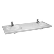 Раковина Laufen Talux 151x55.5 см накладная на 2 чаши с 2 отверстиями для смесителя
