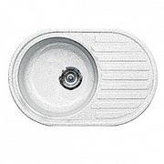 Мойка для кухни из искусственного камня Lemark LM-18L круглая, с крылом, реверсивная 77x50 серый