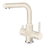 Смеситель для кухонной мойки Lemark Comfort LM3061LM однорычажный с подключением к фильтру с питьевой водой бежевый