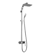 Душевая стойка Lemark Melange LM4960CW с фиксированной высотой штанги и верхней душевой лейкой "Тропический дождь"