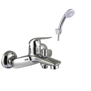 Смеситель для ванны Lemark plus Advance с коротким изливом, с аксессуарами, 35 картридж, хром