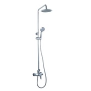 Душевая стойка Lemark Poseidon LM4260C с верхней душевой лейкой "Тропический дождь" и 1-функциональной ручной лейкой