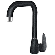 Смеситель для кухонной мойки Lemark Pramen LM3305LM однорычажный с высоким поворотным изливом черный