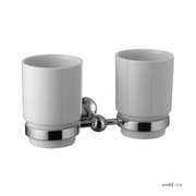 Стакан Lemark Standard LM2142C двойной керамический с держателем