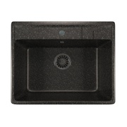 Мойка кухонная Mixline 50.5x56 см черная