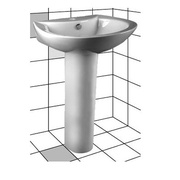 Полупьедестал для раковины Pasenni Unico 3771001(TR-3007)