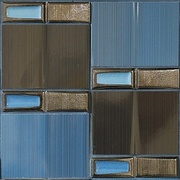 Мозаика Plaza Infinity Mosaico Iridium Petroleo