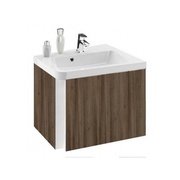 Тумба для раковины Ravak 10° 55x45x50 см угловая темный орех правая