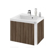 Тумба для раковины Ravak 10° 65x45x50 см угловая темный орех левая