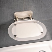 Сиденье для душевой кабины Ravak OVO B8F0000029 CHROME CLEAR/STAINLESS прозрачно-белый с белым овалом