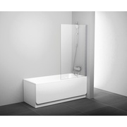 Шторка для ванны Ravak Pivot 79840100Z1 PVS1-80 белая + Транспарент