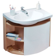 Тумба для раковины Ravak Rosa SDU Comfort 780 береза/белая правая