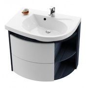 Тумба для раковины Ravak Rosa SDU Comfort 780 оникс/белая левая
