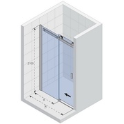 Душевая шторка Riho Baltic GE0070400 B104 1380x2100 L/R