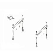 Ножки для душевого поддона Riho Basel POOTSET62 402 и 412 (5 ножек)
