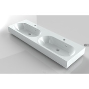 Умывальник Riho Slimline 120x38 см 2 смесителя 2 раковины