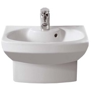 Раковина Roca Dama Senso Compacto 48x37 см с полупьедесталом