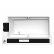 Акриловая ванна с гидромассажем Roca In-Flow 160x75 см с подголовником и ручками, без панелей