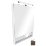 Шкаф-зеркало Roca Gap ZRU9302846 80 см тиковое дерево