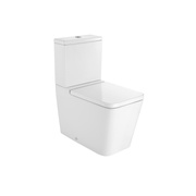 Унитаз-компакт Roca Inspira SQUARE 64.5x37 см без бачка и сиденья