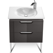 Тумба с раковиной Roca Kalahari 65x45 см черная