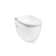 Унитаз приставной Roca Meridian-N 59.5x40 см + сиденье с крышкой микролифт