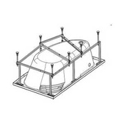 Монтажный набор для ванн Santek Эдера 170x110