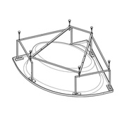 Монтажный набор для ванн Santek Карибы для ванны 140x140