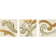 Декор Serenissima Cir Liberty Naturale Beige Inserto Damasque Onice S/3