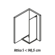 Душевая шторка SystemPool Attica 5 80х200 см правая