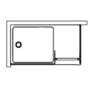 Душевой комплект SystemPool MODUL 160x90 см (душевой поддон + шторка левая)