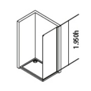 Душевая шторка SystemPool Yove 5 80х195 см правая