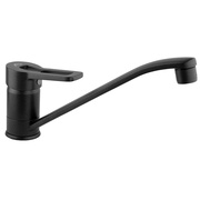Смеситель для кухни Timo Junior 1903F INOX BLACK с длинным поворотным изливом Black