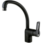 Смеситель для кухонной мойки Timo Junior-Inox с высоким поворотным изливом Black