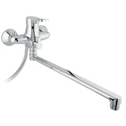 Смеситель для ванны Timo Junior-Inox с длинным изливом