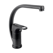 Смеситель для кухни Timo Nordic 0156U Black с высоким поворотным изливом черный
